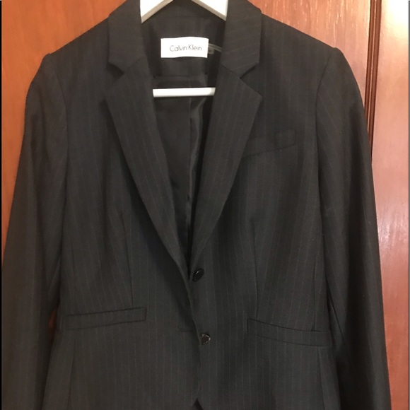 ⭐️NWOTCalvin Klein ⭐️ Pin Striped Blazer - Picture 4 of 8
